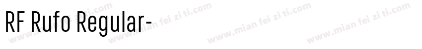 RF Rufo Regular字体转换